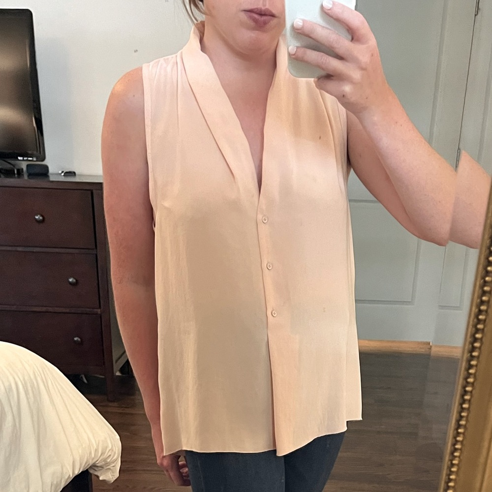 Wilfred Sleeveless Blouse - Blush Pink - M - Like new